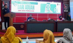 Wali Kota Blitar Mas Ibin saat membuka monitoring dan evaluasi program Sapa Mas Wali Program Sapa Mas Wali Bypass Birokrasi, Mas Ibin: Laporan Warga Blitar Langsung Saya TL, Tidak Perlu Tunggu Dinas