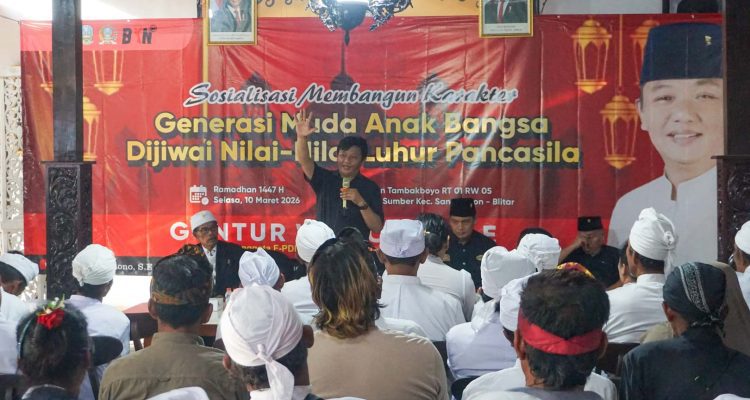 Sosialisasi Pancasila Bersama Umat Hindu, Guntur Wahono Siap Perjuangkan Pura Segara dan Krematorium di Blitar