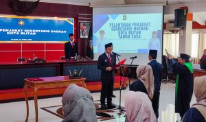 Tri Iman Prasetyono Ditunjuk Pj Sekda Pemkot Blitar, Mas Ibin Pastikan Jabatan Sekda dan Kepala OPD Kosong Segera Dilelang Terbuka
