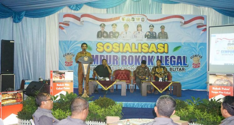 Pj Sekda Kota Blitar Ajak Satlinmas Gempur Rokok Ilegal Demi Jaga Dana Pembangunan