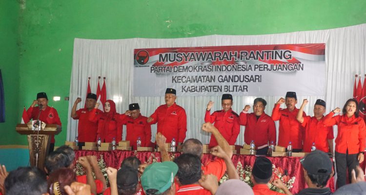 Musran PDI Perjuangan Kabupaten Blitar Juga Momentum Evaluasi, Guntur Wahono Targetkan Suara Hilang Balik Kembali dan Bertambah di 2029