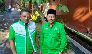 Wakil Sekretaris Fraksi PKB DPRD Kabupaten Blitar Candra Purnama dan Marhaenis Urip Widodo