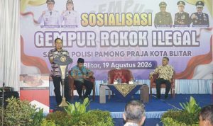 Sosialisasi Gempur Rokok Ilegal di Kota Blitar, Wali Kota Mas Ibin Pesan Masyarakat Aktif Awasi dan Laporkan Peredarannya
