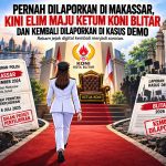 Pernah Dilaporkan di Makassar, Kini Elim Maju Ketum KONI Blitar dan Kembali Dilaporkan Libatkan Anak di Aksi Demo
