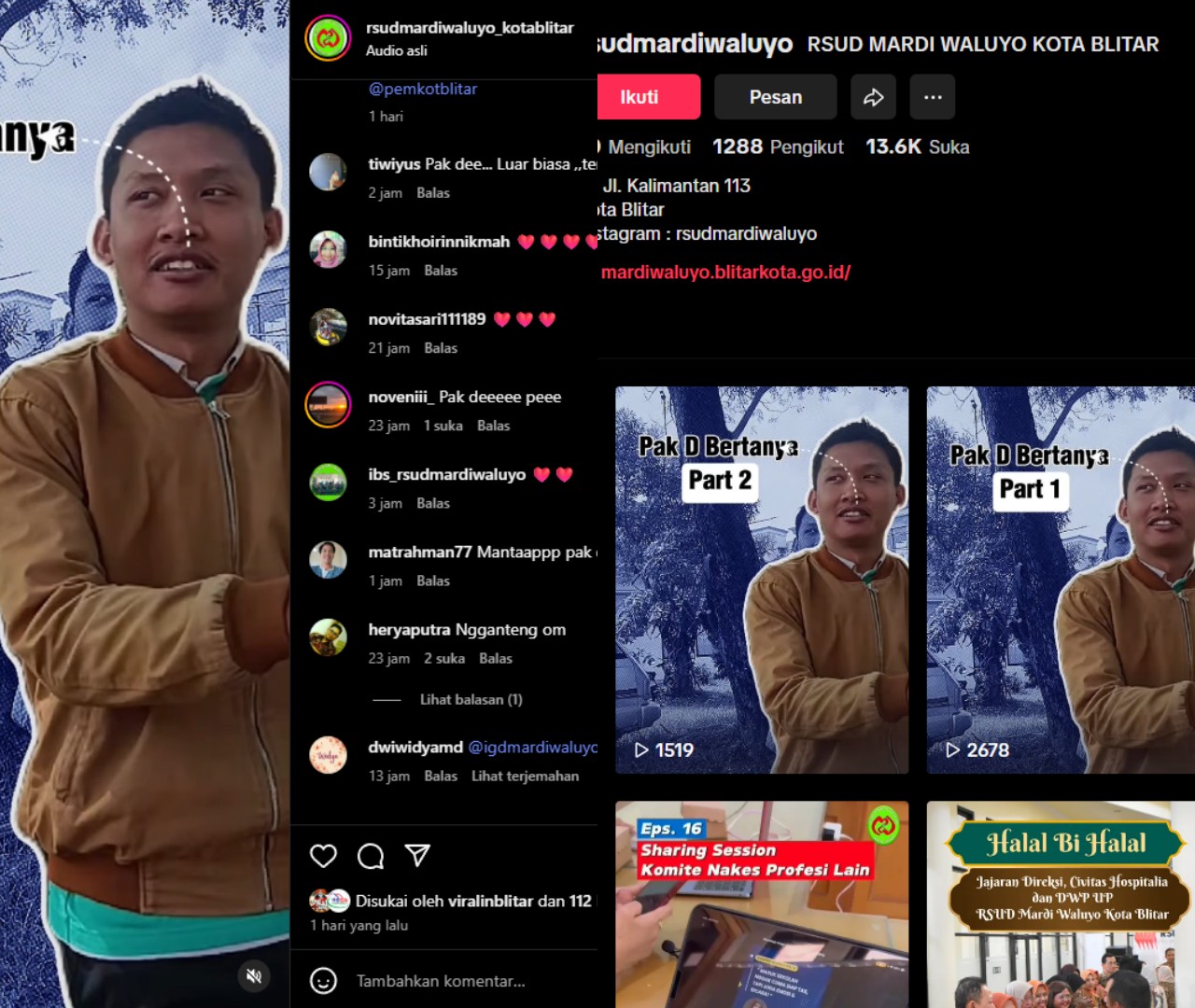 RSUD Mardi Waluyo Bikin Konten Usai Isu Kolaps, Sepi View