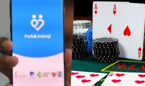 collage peduli lindungi dan judol PeduliLindungi Jadi Web Judol, Indonesia Darurat Judi Online