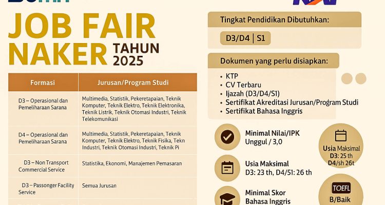 KAI Ikut Buka Lowongan Kerja di Job Fair Nasional Naker Fest 2025