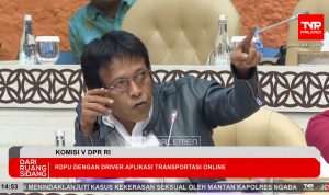 screenshoot adian RDP DPR RI bersama Aplikator Ojol dan Kemenhub Adian: Driver Ojol Ditindas Potongan Tak Wajar Aplikator