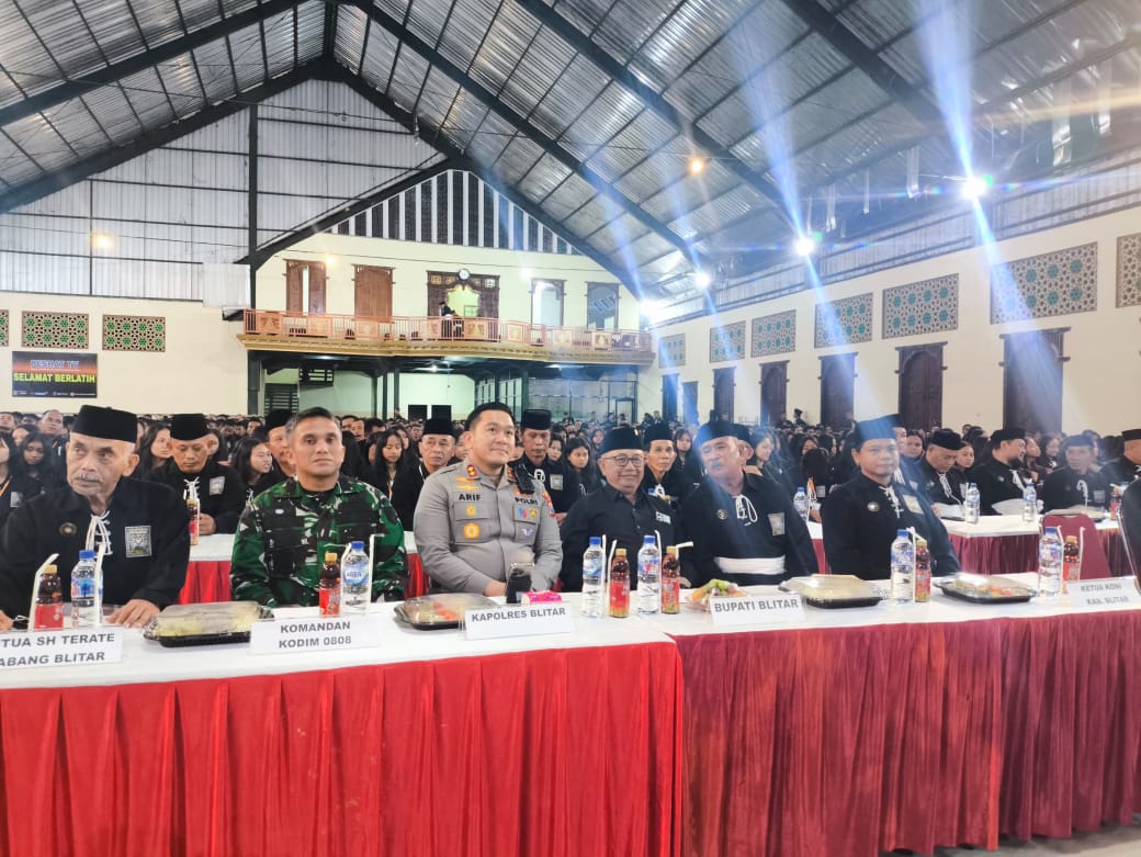 Pengesahan 1.725 Warga Baru PSHT di Blitar Berlangsung Khidmat dan Aman Berkat Kolaborasi Lintas Instansi