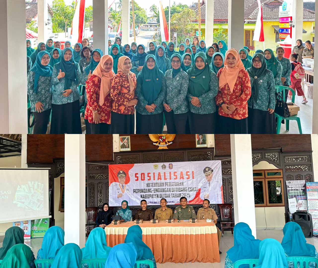 Satpol PP Blitar Ajak Gempur Rokok Ilegal Lewat Sosialisasi DBHCHT Bersama Ibu-ibu Satpol PP Blitar dan Ibu Ibu PKK Gempur Rokok Ilegal 2025