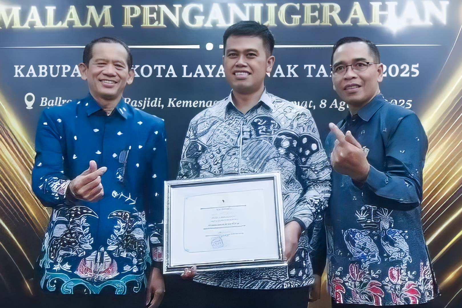 Kota Blitar Kembali Layak Anak di 2025, Mas Ibin Dapat Penghargaan Kategori Nindya