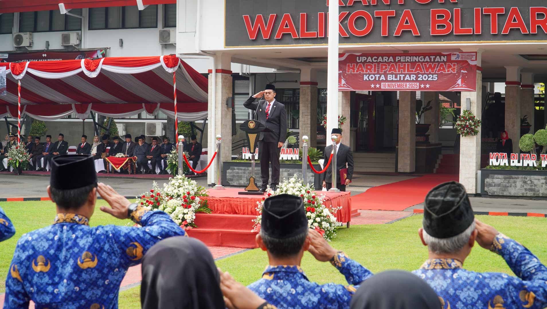 Hari Pahlawan di Kota Blitar, Wali Kota Mas Ibin Tekankan Kepedulian Sosial Pemuda