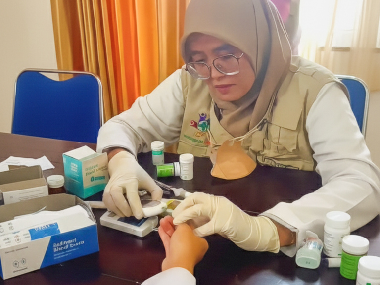 Strip Tes Kolesterol & Asam Urat Dianggarkan DBHCHT, Masyarakat Blitar Bisa Cek Kesehatan Gratis di Puskesmas