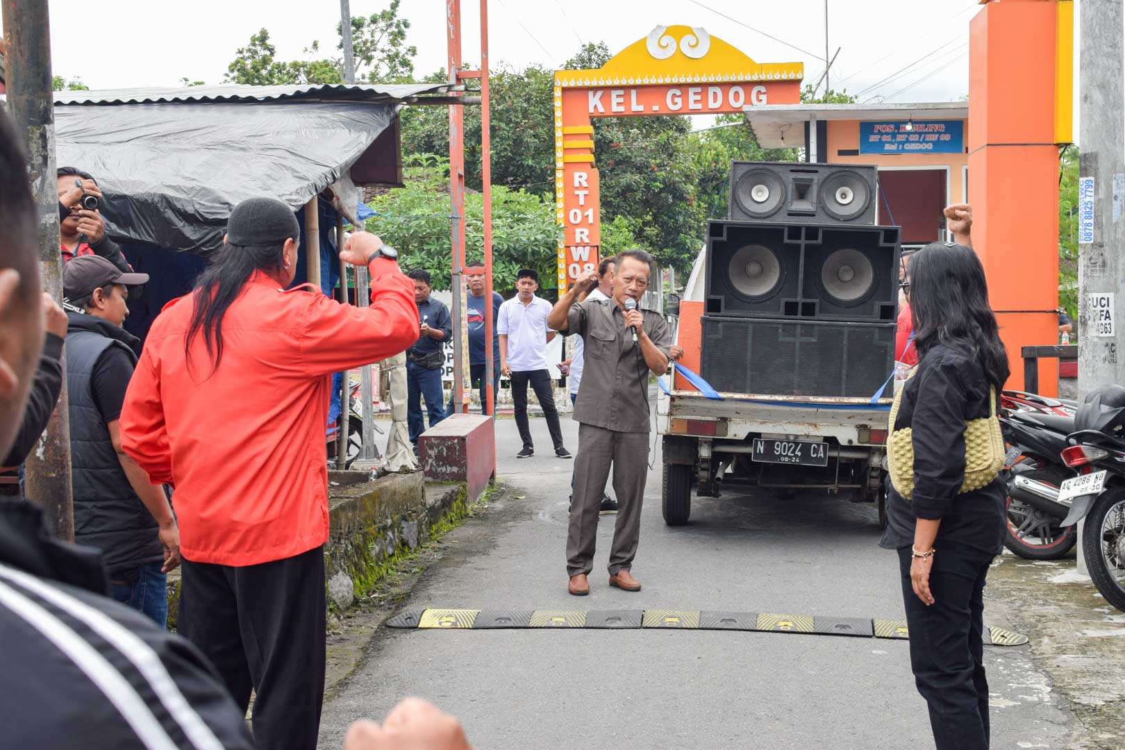 Aris Dedi Arman Demo Outsourcing Kota Blitar Kamis (22/1/2026)