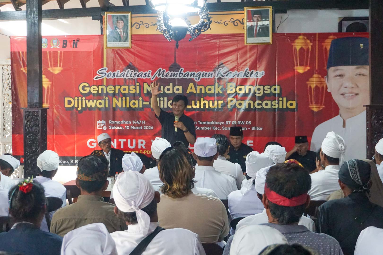 Sosialisasi Pancasila Bersama Umat Hindu, Guntur Wahono Siap Perjuangkan Pura Segara dan Krematorium di Blitar