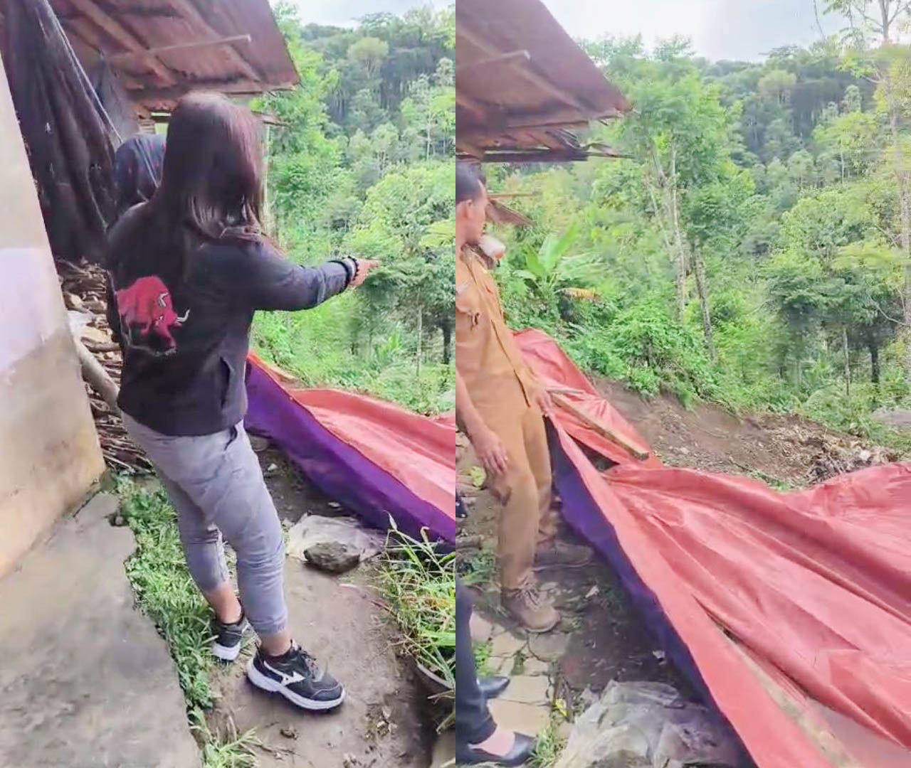 Tanah longsor Desa Ngadirenggo Kabupaten Blitar Minggu 15 Maret 2026