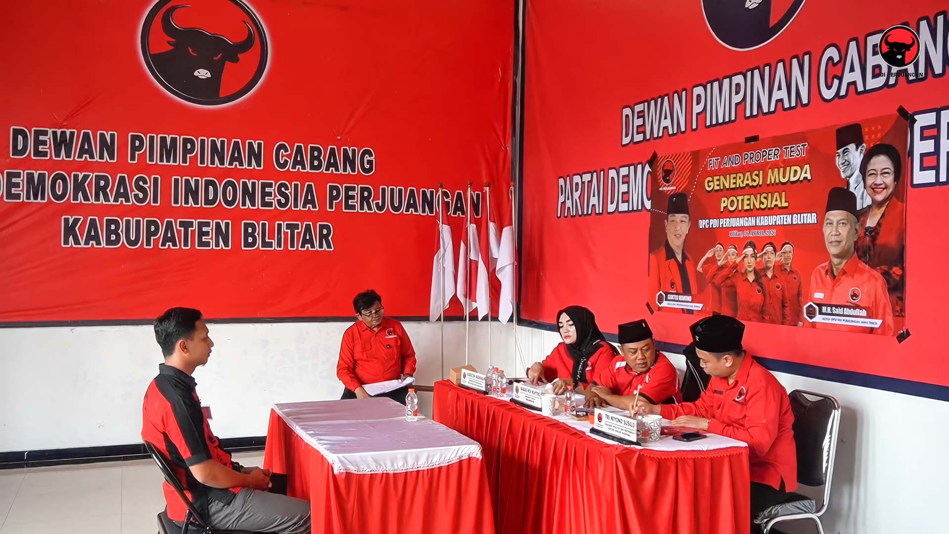 PDI Perjuangan Kabupaten Blitar Uji 178 Pemuda Calon Pengurus PAC, Pemimpin Struktural Partai Tingkat Kecamatan Diisi Anak Muda Unggul