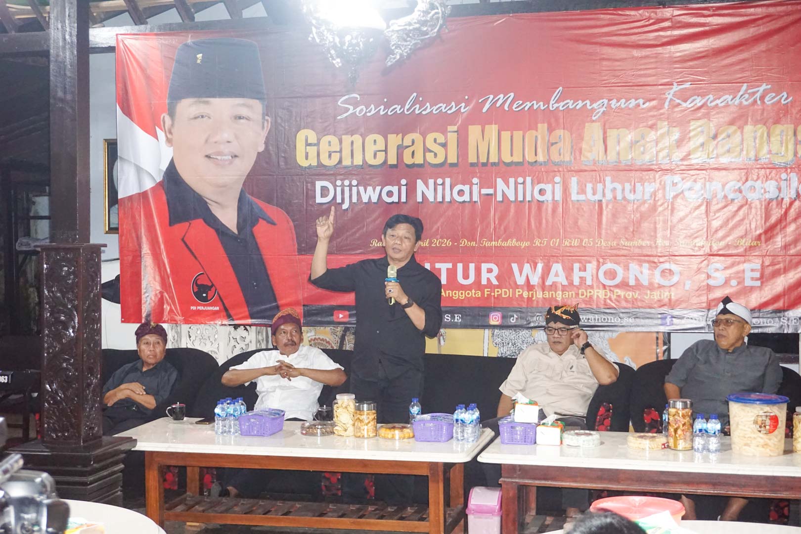 Delapan Titik Sosialisasi Pancasila Dituntaskan, Guntur Wahono: Penguatan Ideologi Jawab Persoalan Rakyat Blitar