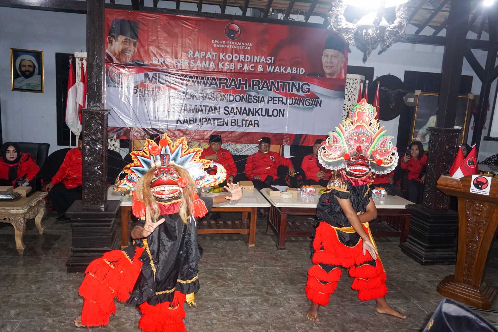 Musran PDI Perjuangan Kabupaten Blitar, Pengurus Ranting Diminta Perkuat Koordinasi: Jangan Sungkan ke Kantor DPC barongan kucingan musran pdip sanankulon kamis 23 juli 2026