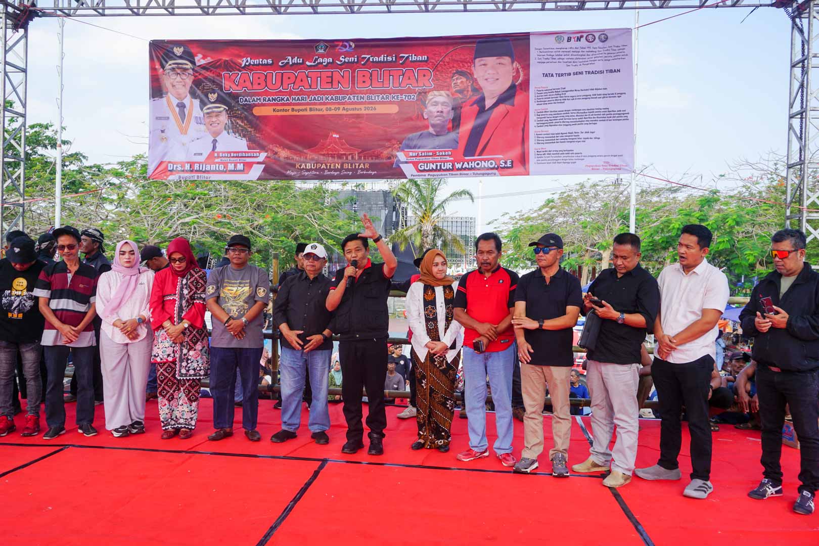 Tiban Membahana di Jantung Blitar di Hari Jadi 702, Guntur Wahono Dorong Seni Tradisi Makin Berdaya