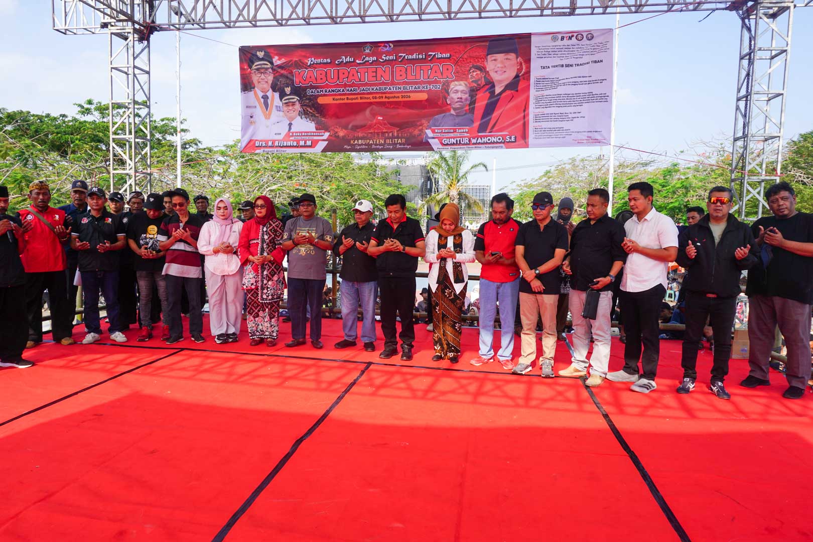 Ketua DPRD Kabupaten Blitar Supriadi Fraksi PDI Perjuangan Bupati Rijanto Guntur Wahono Tiban Hari Jadi 702 Sabtu 8 Agustus 2026