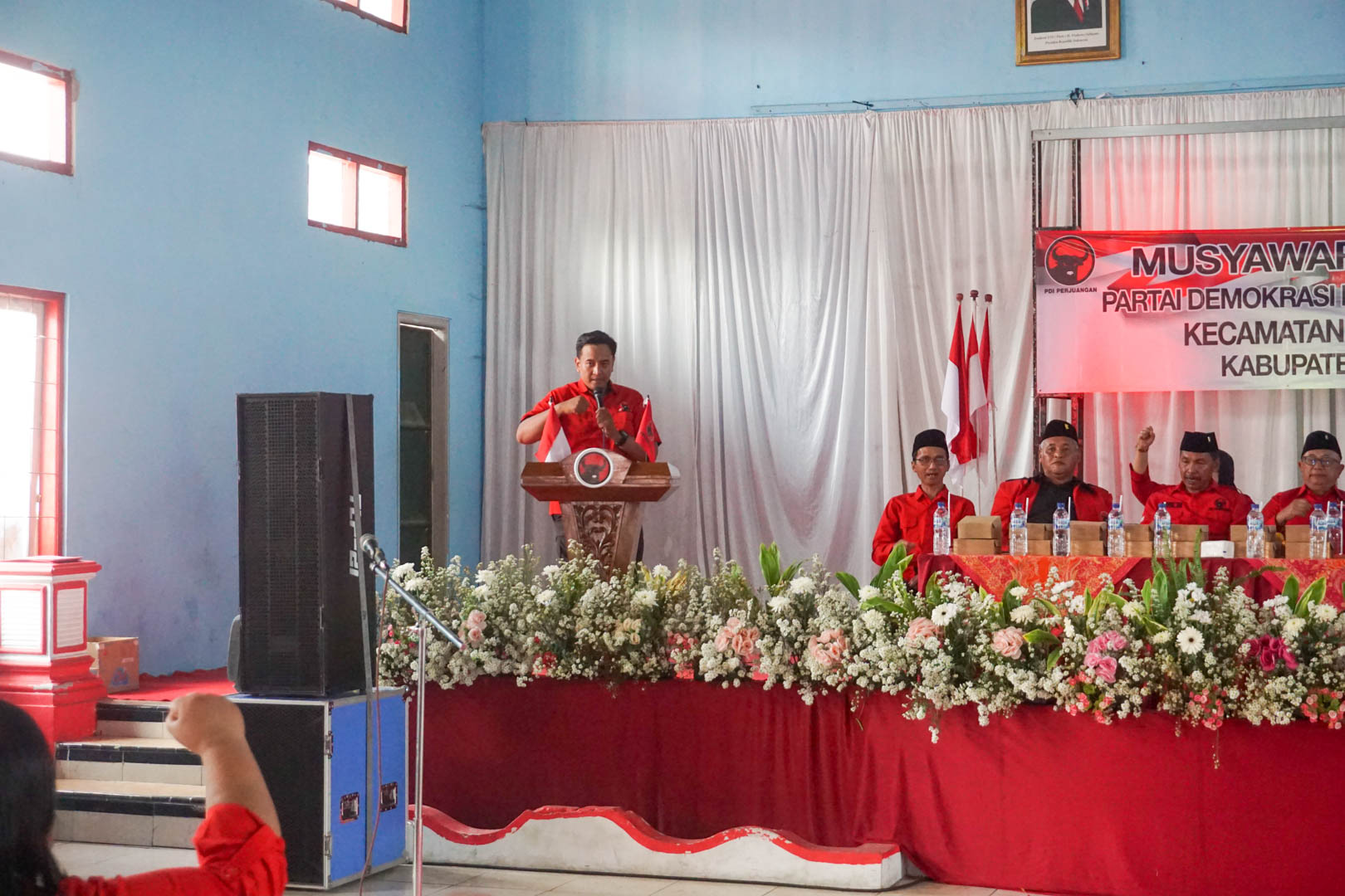 Bupati Blitar Rijanto Hadiri Puncak Musran PDI Perjuangan, Apresiasi Rangkul Kader Muda dari Berbagai Kalangan ARGO WAHYU JATI KUSUMO Plt PAC Garum PDI Perjuangan Musran Minggu 16 agustus 2026