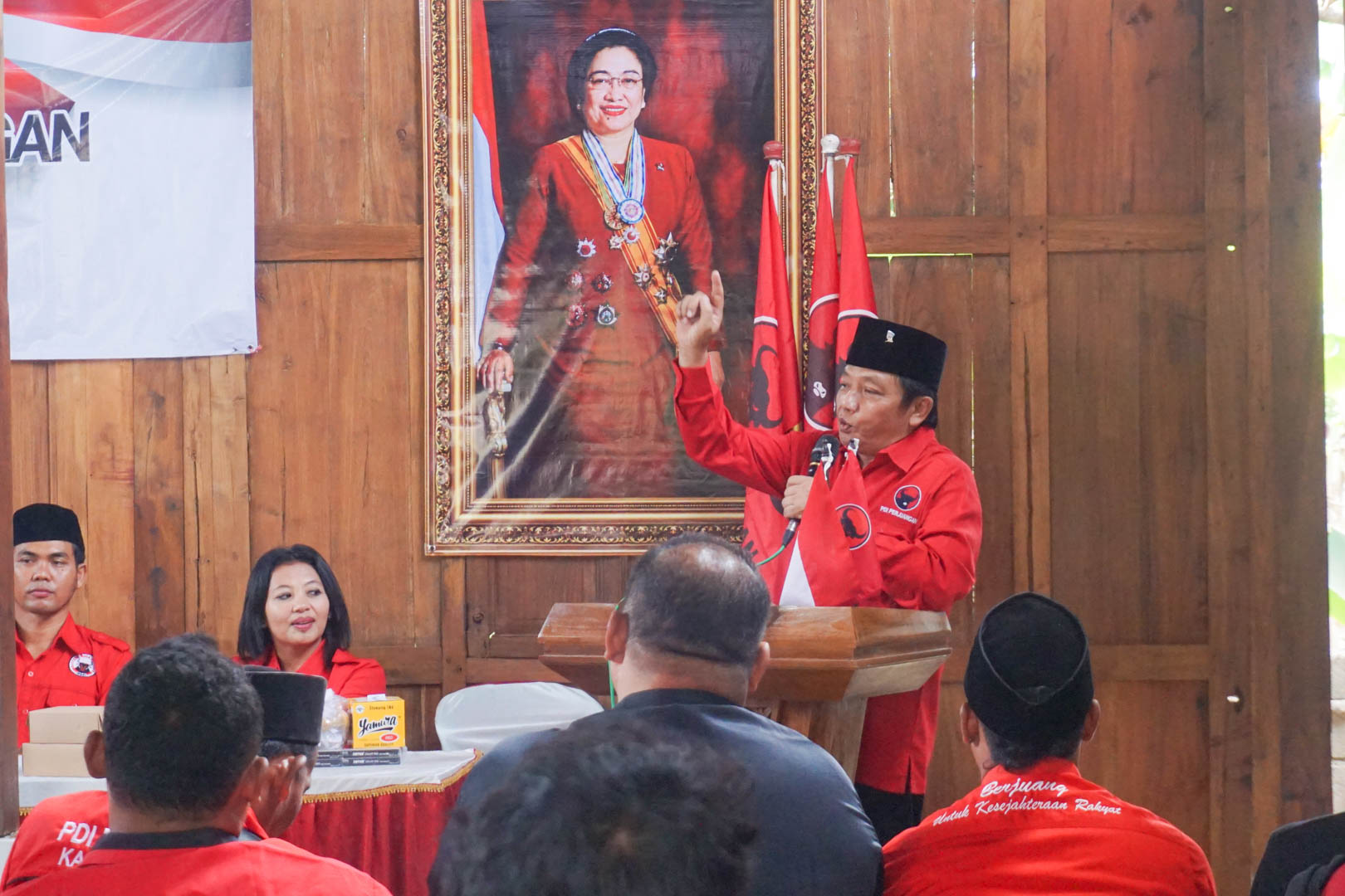 Guntur Wahono Ketua DPC PDI Perjuangan Kabupaten Blitar arahan musran wonodadi Sabtu 15 Agustus 2026