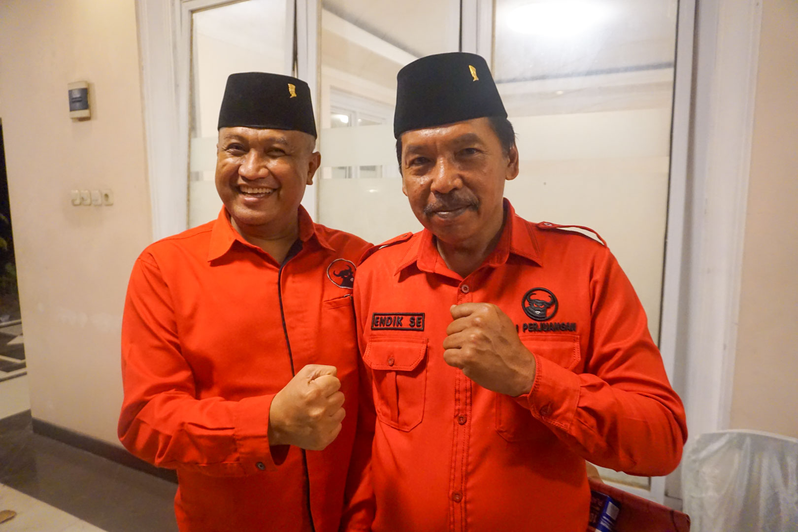 PDI Perjuangan Kabupaten Blitar Endik Susilo dan PAC Sutojayan Didik Budianto