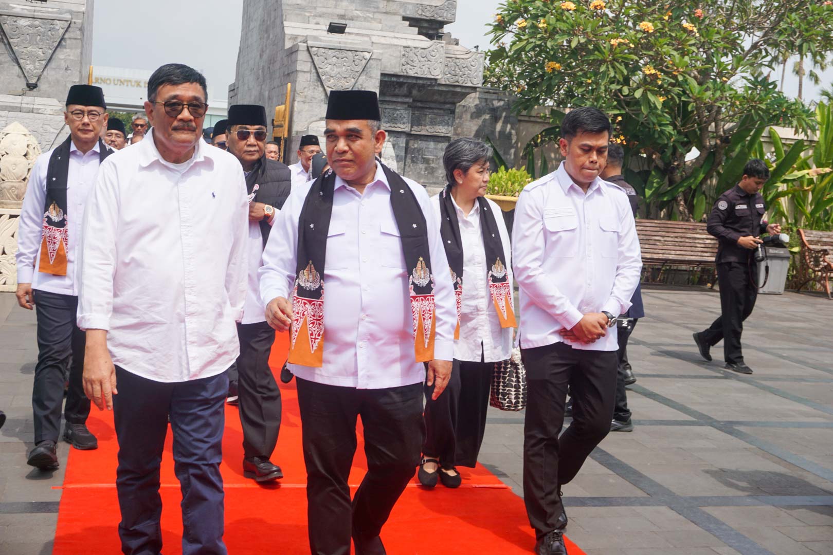 Walikota Blitar Mas Ibin mendampingi Ketua MPR RI Ahmad Muzani, Djarot Syaiful Hidayat, dan Bambang Wuryanto alias Bambang Pacul