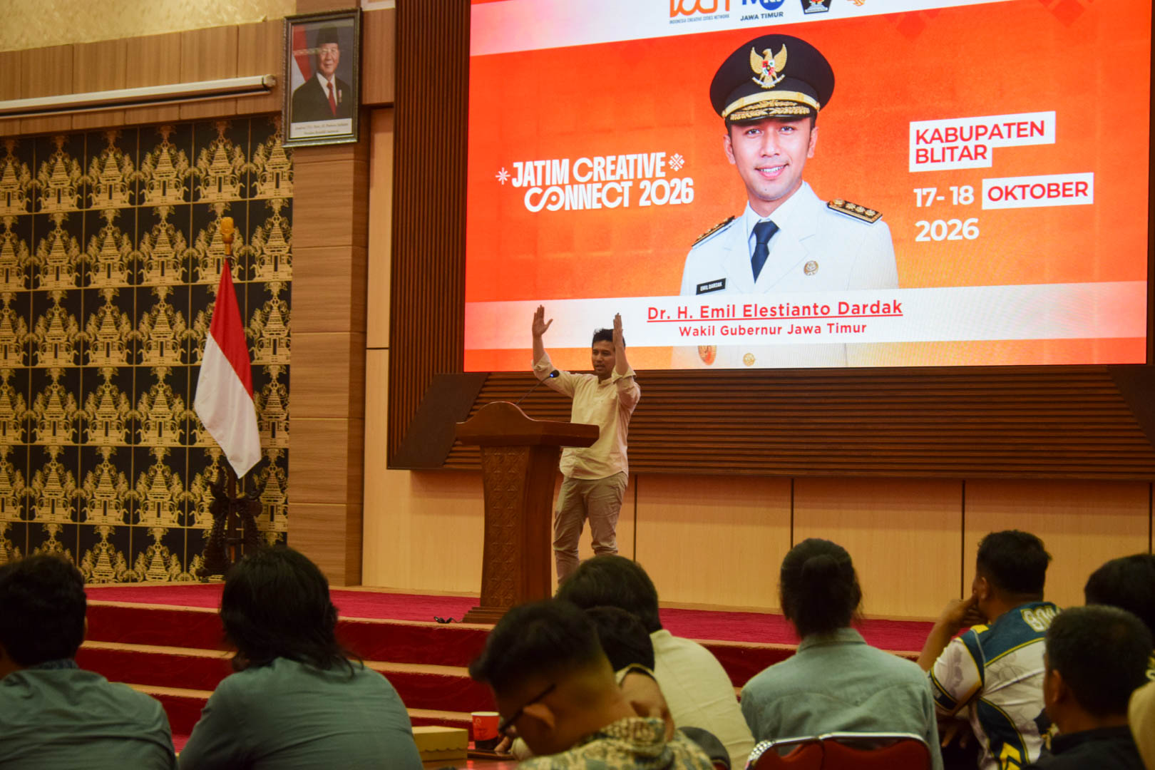 Emil Dardak Dorong Ekosistem Ekonomi Kreatif Jatim, Blitar Jadi Ruang Kolaborasi Antardaerah